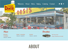 Tablet Screenshot of oasisdiner.com